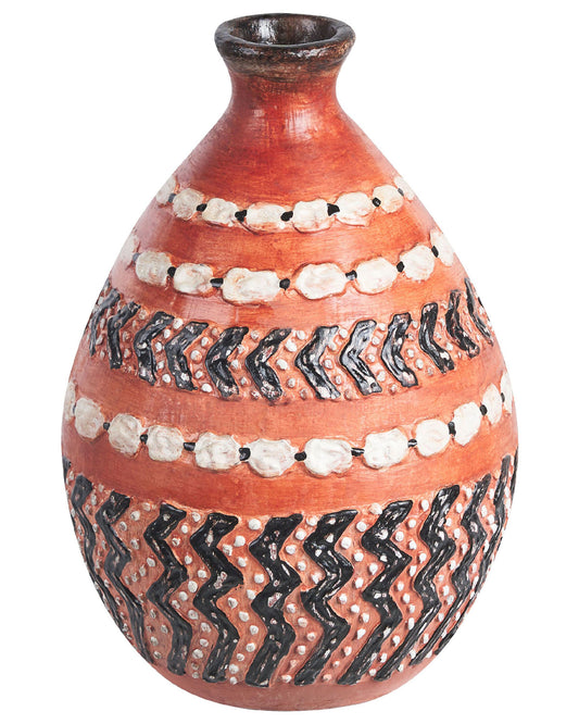 Dekovase KUMU Keramik 36 cm Braun