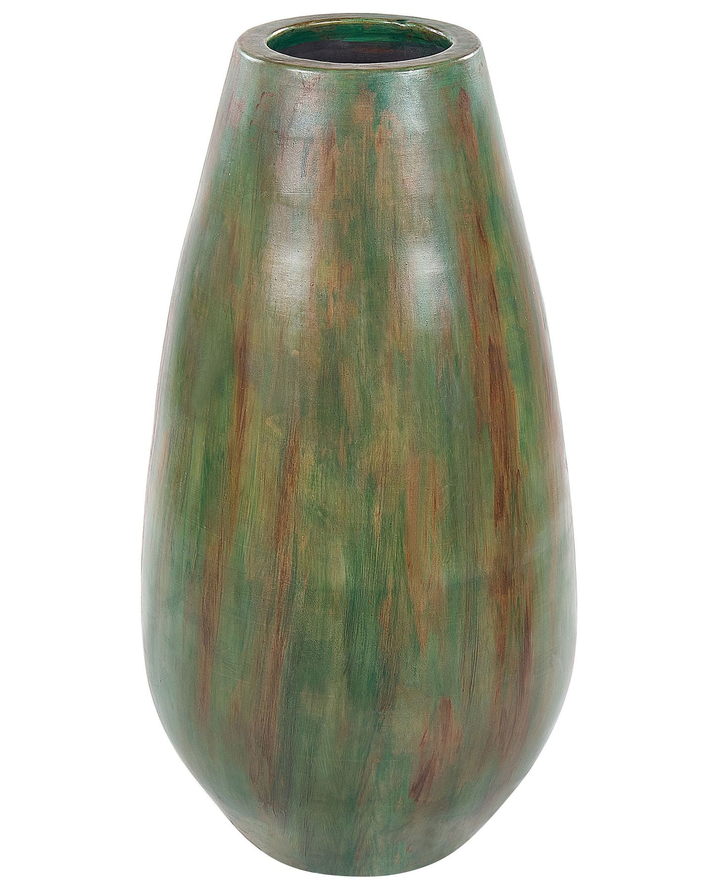 Dekovase AMFISA Keramik 50 cm Grün