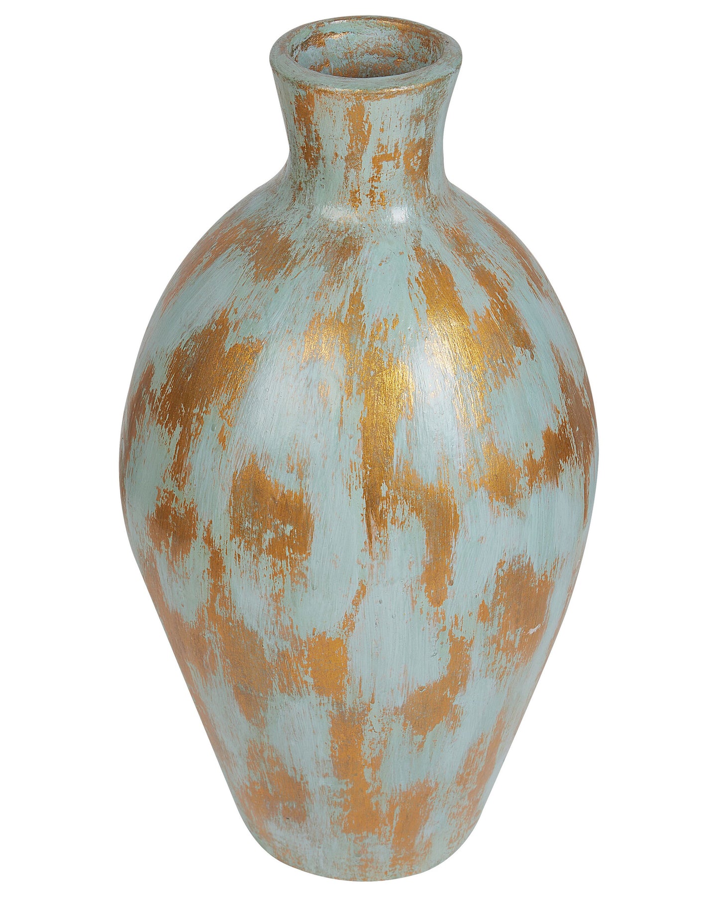 Dekovase DIKAJA Keramik 45 cm Blau