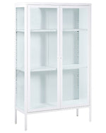 Vitrine NASH Metall 90 cm Weiss