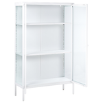 Vitrine NASH Metall 90 cm Weiss