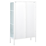 Vitrine NASH Metall 90 cm Weiss