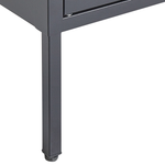 Vitrine NASH Metall 90 cm Schwarz