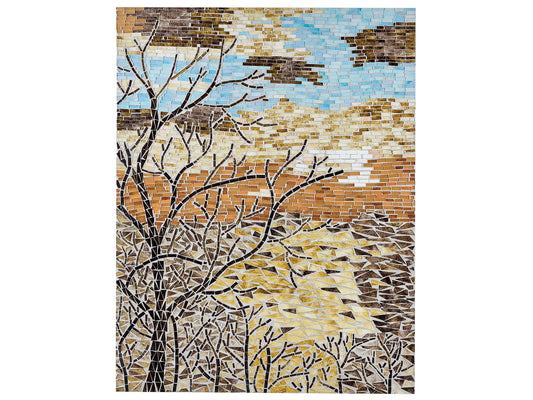 Wandobjekt TAMIANG Glas 80 cm Bunt