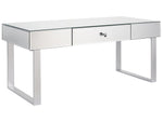 Couchtisch Spiegeleffekt silber mit Schublade NESLE
