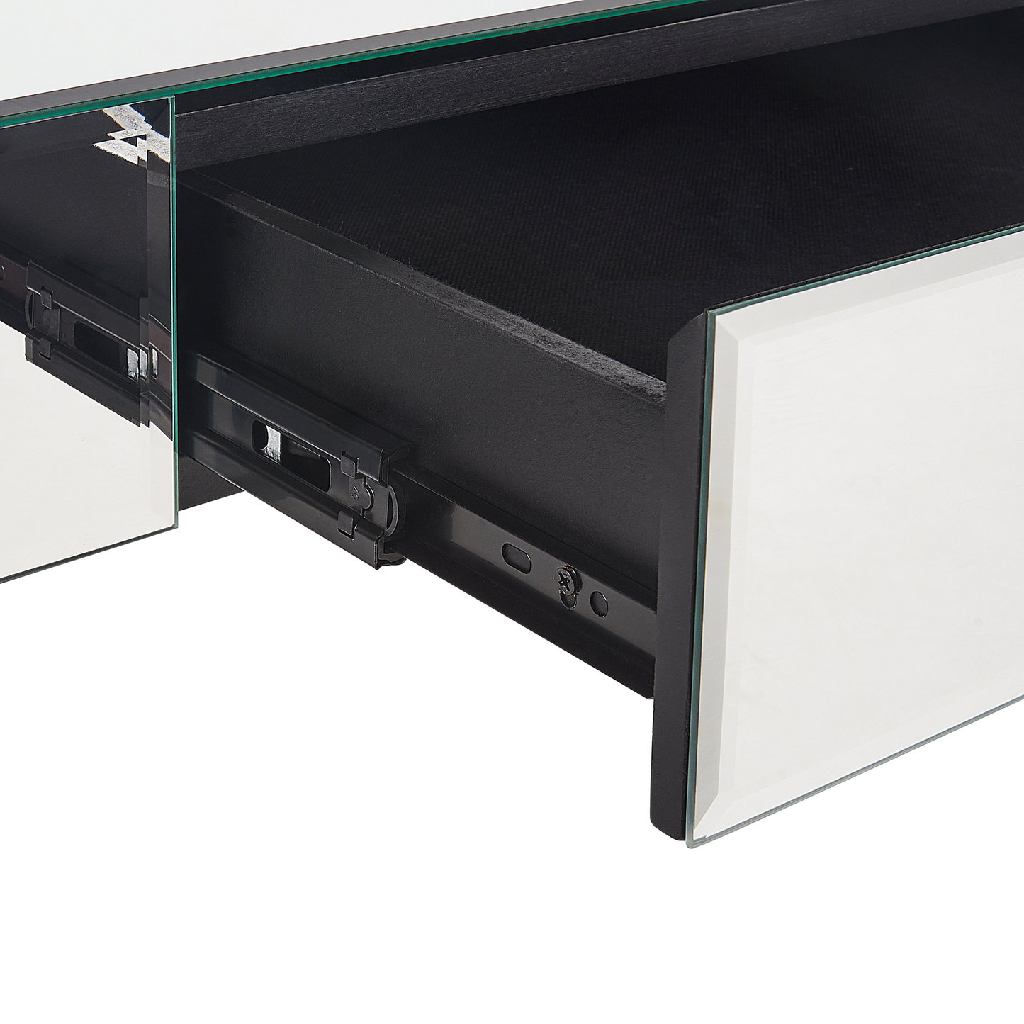Couchtisch Spiegeleffekt silber mit Schublade NESLE