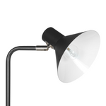 Stehlampe RIMAVA verstellbar Metall Schwarz