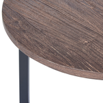 Couchtisch MDF-Platte Pulverbeschichtet Dunkler Holzfarbton TIPPO