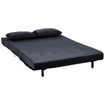 Sofa Set Samtstoff schwarz 3-Sitzer VESTFOLD