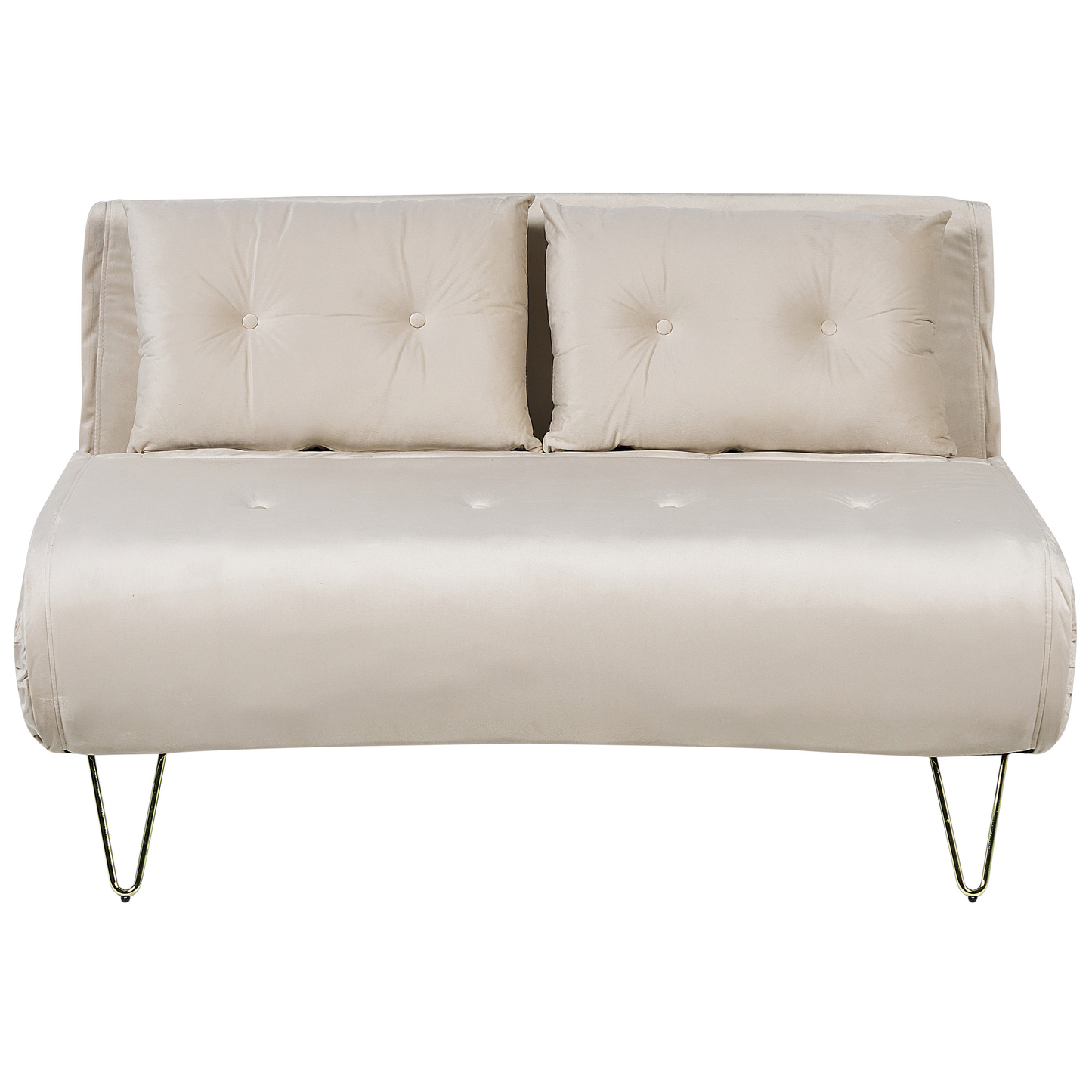 Sofa Set Samtstoff hellbeige 3-Sitzer VESTFOLD
