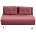 Sofa Set Samtstoff rosa 3-Sitzer VESTFOLD