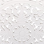 Beistelltisch 2er Set Glas weiss quadratisch AMADPUR