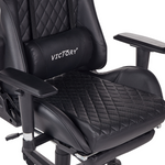 Gaming Stuhl drehbar VICTORY Kunstleder Schwarz