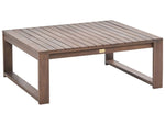 Outdoor Couchtisch TIMOR 90 cm 75 cm zertifiziertes Akazienholz Dunkelbraun