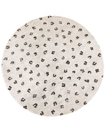 Teppich Baumwolle hellbeige Tiermotiv ⌀ 140 cm AFIS