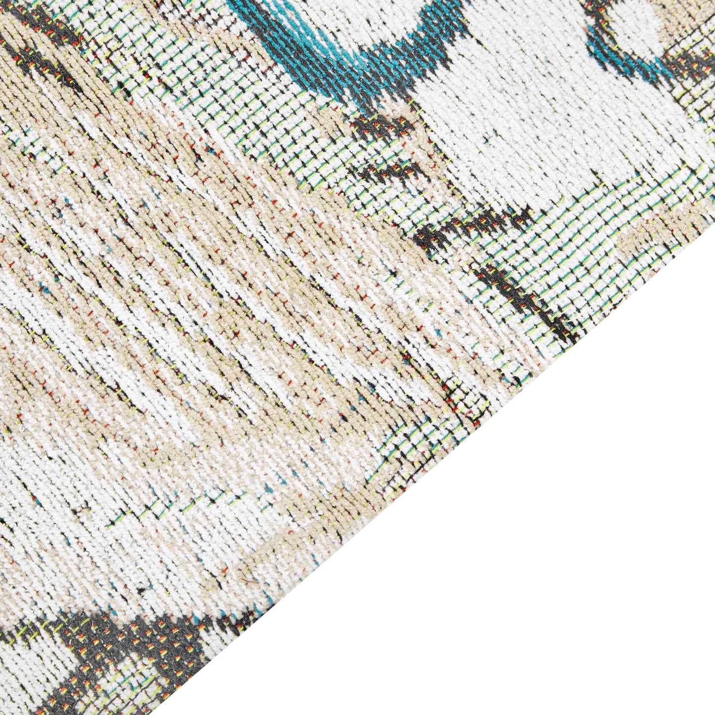 Teppich Baumwolle mehrfarbig 140 x 200 cm Vogelmotiv Kurzflor ARIHA