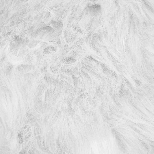 Dekokissen 2er Set LUBHA Webpelz 42 x 42 cm Weiss Ohne Muster