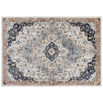 Teppich mehrfarbig 160 x 230 cm orientalisches Muster Kurzflor HERMON