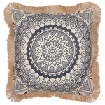 Dekokissen 2er Set GERANIUM 45 x 45 cm Schwarz Orientalisches Muster