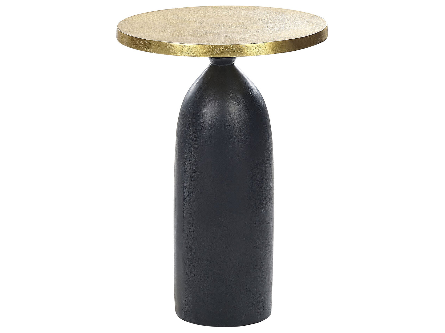 Beistelltisch Aluminium gold / schwarz rund ø 36 cm TEKAPO