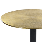 Beistelltisch Aluminium gold / schwarz rund ø 36 cm TANAMI