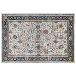Teppich beige / blau orientalisches Muster 200 x 300 cm Kurzflor ARATES