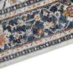 Teppich beige / blau orientalisches Muster 200 x 300 cm Kurzflor ARATES