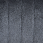 Bürostuhl drehbar SANILAC Samtstoff Schwarz