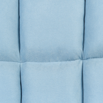 Schaukelsessel OULU Stoff Hellblau