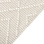 Teppich Wolle beige 160 x 230 cm geometrisches Muster DARENDE