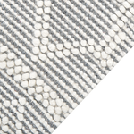 Teppich Wolle beige / grau 160 x 230 cm geometrisches Muster SOLHAN