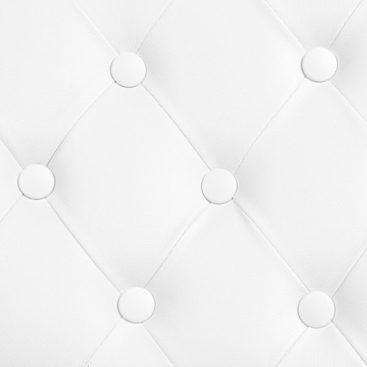 Bürostuhl drehbar PRINCESS Kunstleder Weiss