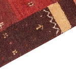 Gabbeh Teppich Wolle rot 80 x 150 cm Hochflor SINANLI