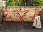 Outdoor Bistrotisch SCARIO 70 cm 70 cm Metall Rot