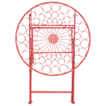 Outdoor Bistrotisch SCARIO 70 cm 70 cm Metall Rot