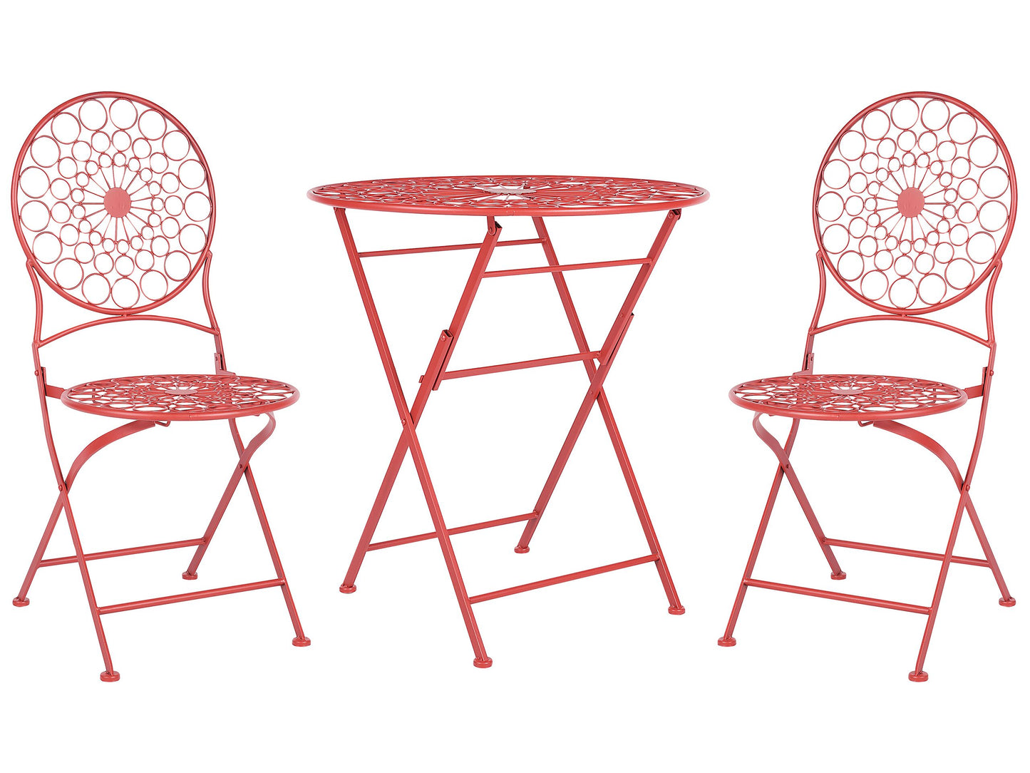 Bistro Set klappbar SCARIO Metall Rot