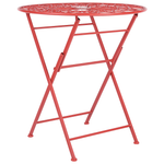 Bistro Set klappbar SCARIO Metall Rot
