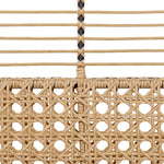 Gartensofa 2-Sitzer PRATELLO Polyrattan Naturfarben