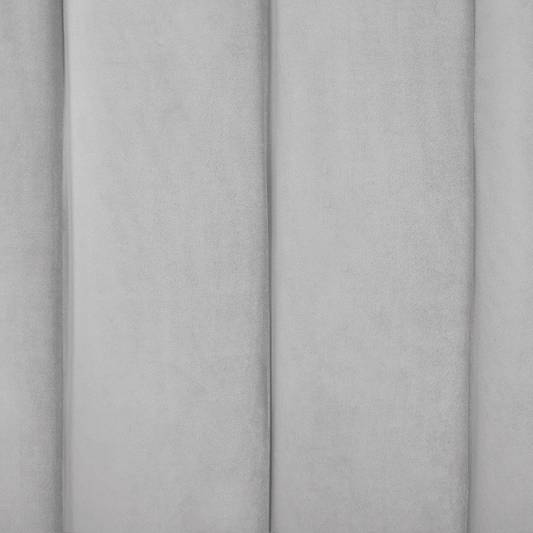 Bett mit Lattenrost Samtstoff AMBILLOU 160 x 200 cm Hellgrau