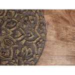 Beistelltisch 2er Set Mangoholz dunkelbraun oval KHETUA