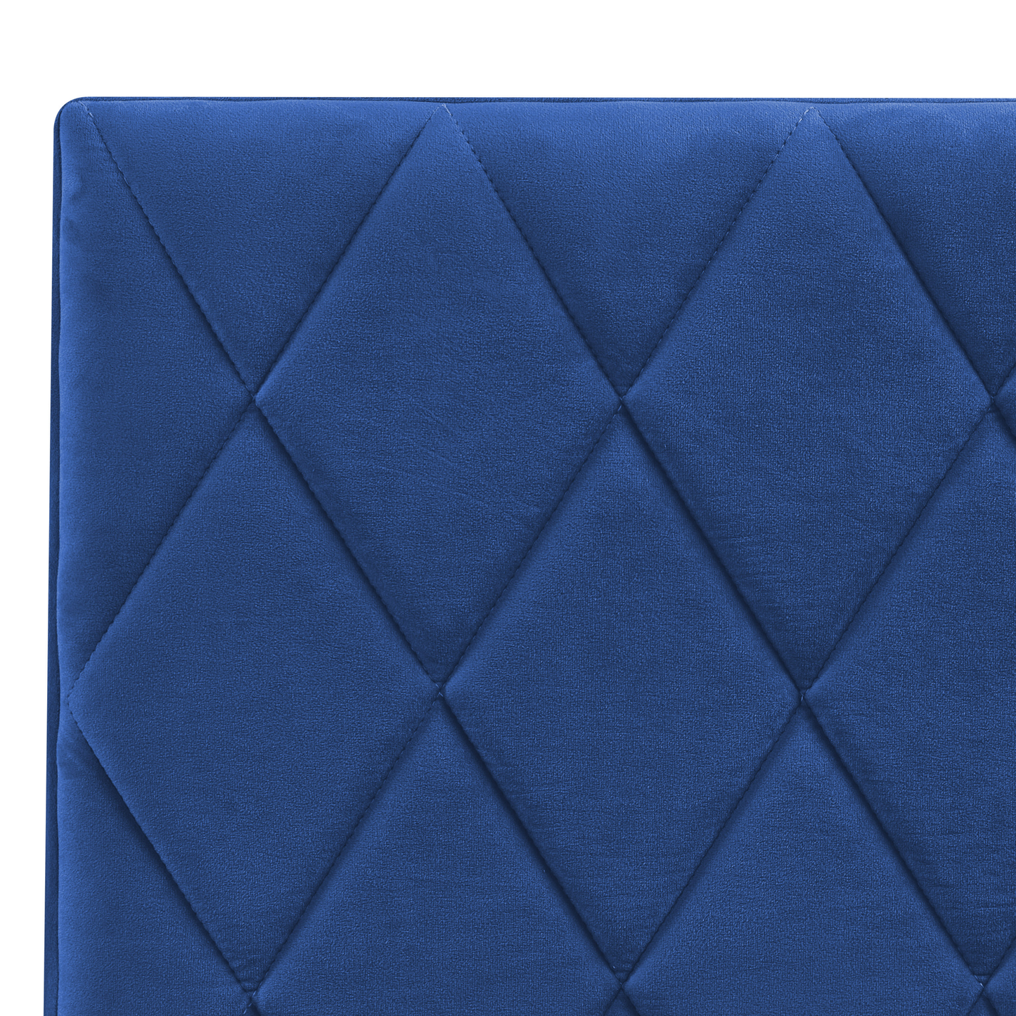 Bett mit Stauraum Samtstoff ROCHEFORT 160 x 200 cm Marineblau