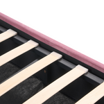 Bett mit Stauraum Samtstoff ROCHEFORT 160 x 200 cm Rosa