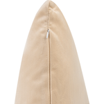 Dekokissen 2er Set TALINUM Samtstoff 45 x 45 cm Beige Tiermuster