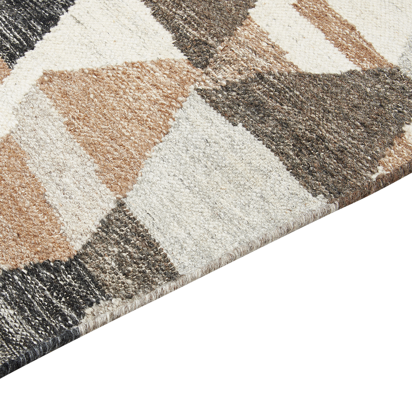 Kelim Teppich Wolle mehrfarbig 160 x 230 cm Patchwork Kurzflor ARGAVAND