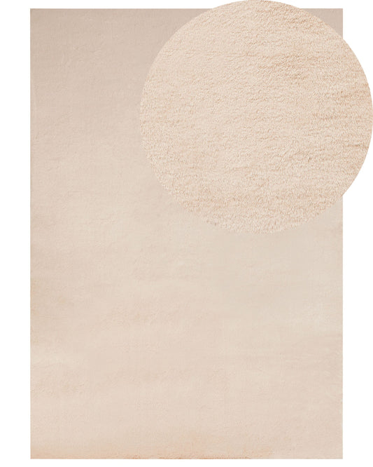 Kunstfellteppich Kaninchen beige 160 x 230 cm MIRPUR