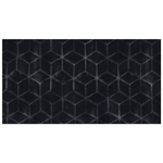 Kunstfellteppich Kaninchen schwarz 80 x 150 cm Shaggy THATTA