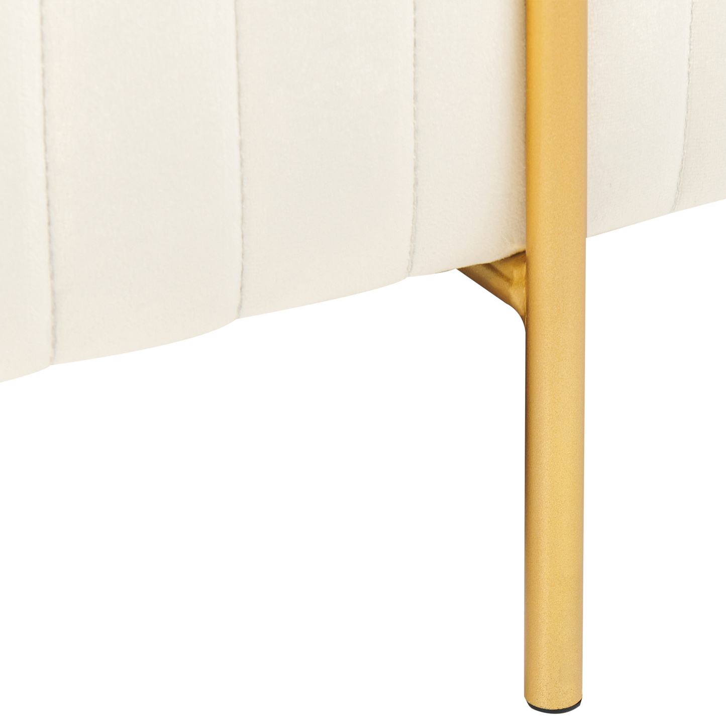 Bettbank Samtstoff creme DAYTON