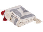 Kuscheldecke NAMTAR Baumwolle 125 x 150 cm Weiss
