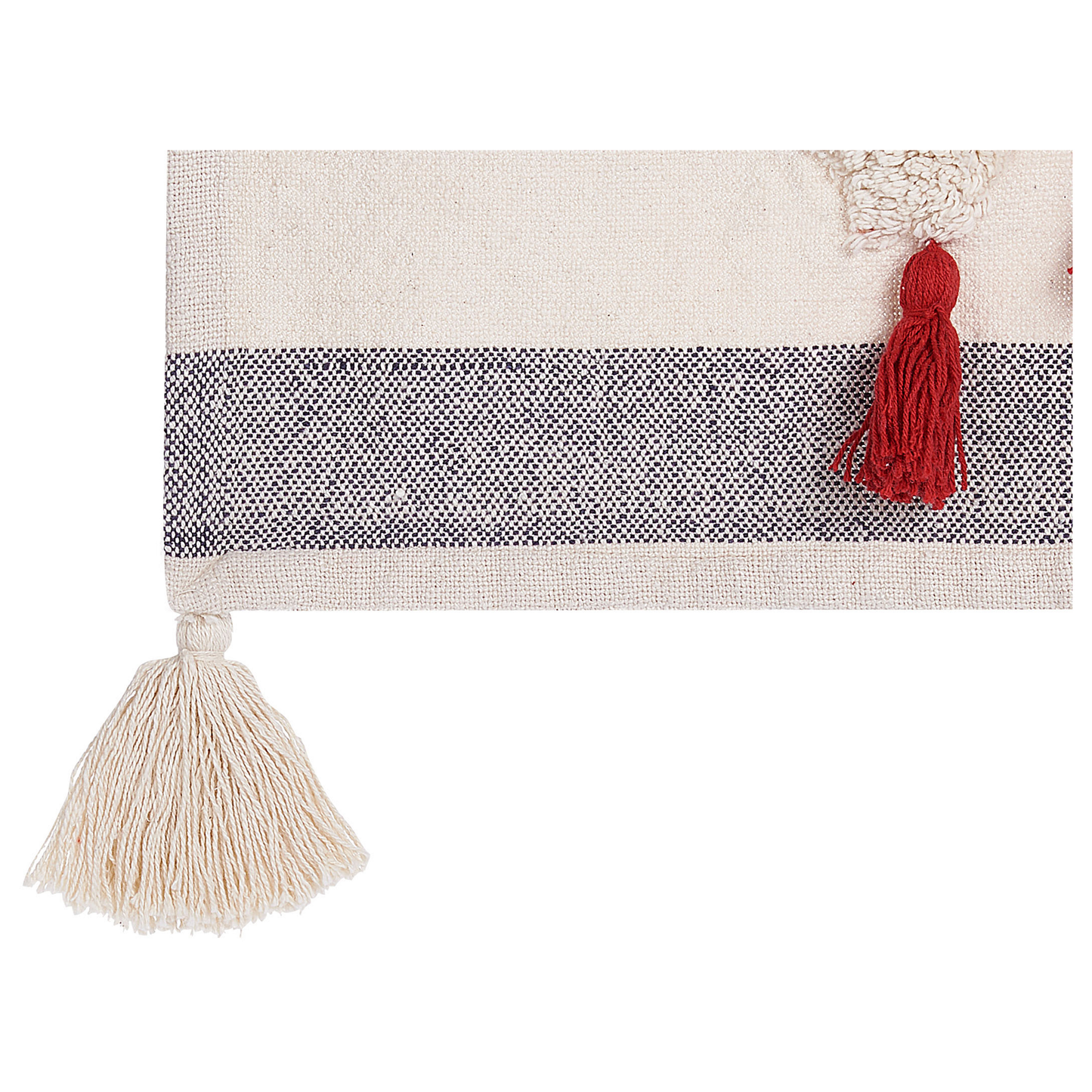 Kuscheldecke NAMTAR Baumwolle 125 x 150 cm Weiss