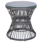 Bistro Set inkl. Kissen MESYNA Polyrattan Taupe